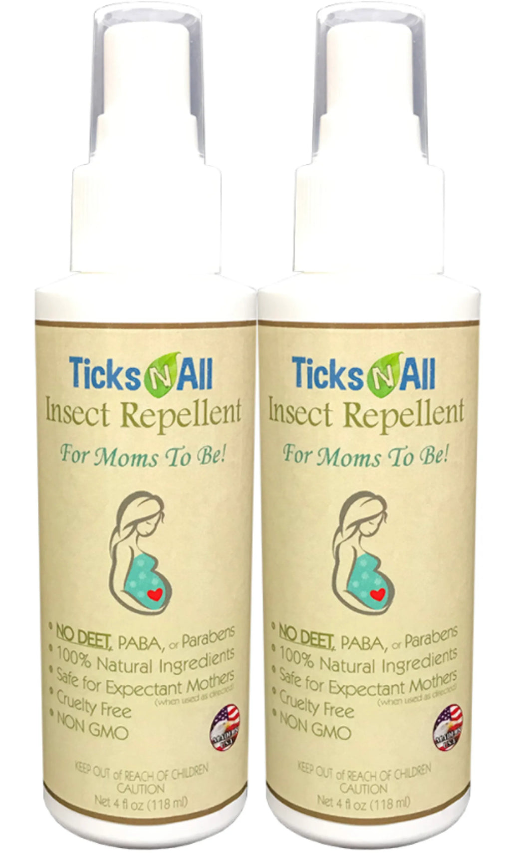 All Natural Insect Repellent 4 Mom's 2 B 4oz